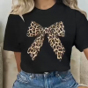 Baskılı Oversize Bisiklet Yaka T-shirt - Siyah - 158837