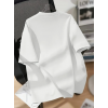 Baskılı Oversize Bisiklet Yaka T-shirt - Beyaz - 158843 Baskılı Oversize Bisiklet Yaka T-shirt - Beyaz - 158843