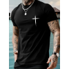 Baskılı Oversize Bisiklet Yaka T-shirt - Siyah - 158845 Baskılı Oversize Bisiklet Yaka T-shirt - Siyah - 158845