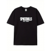 Baskılı Oversize Bisiklet Yaka T-shirt - Siyah - 158852 Baskılı Oversize Bisiklet Yaka T-shirt - Siyah - 158852