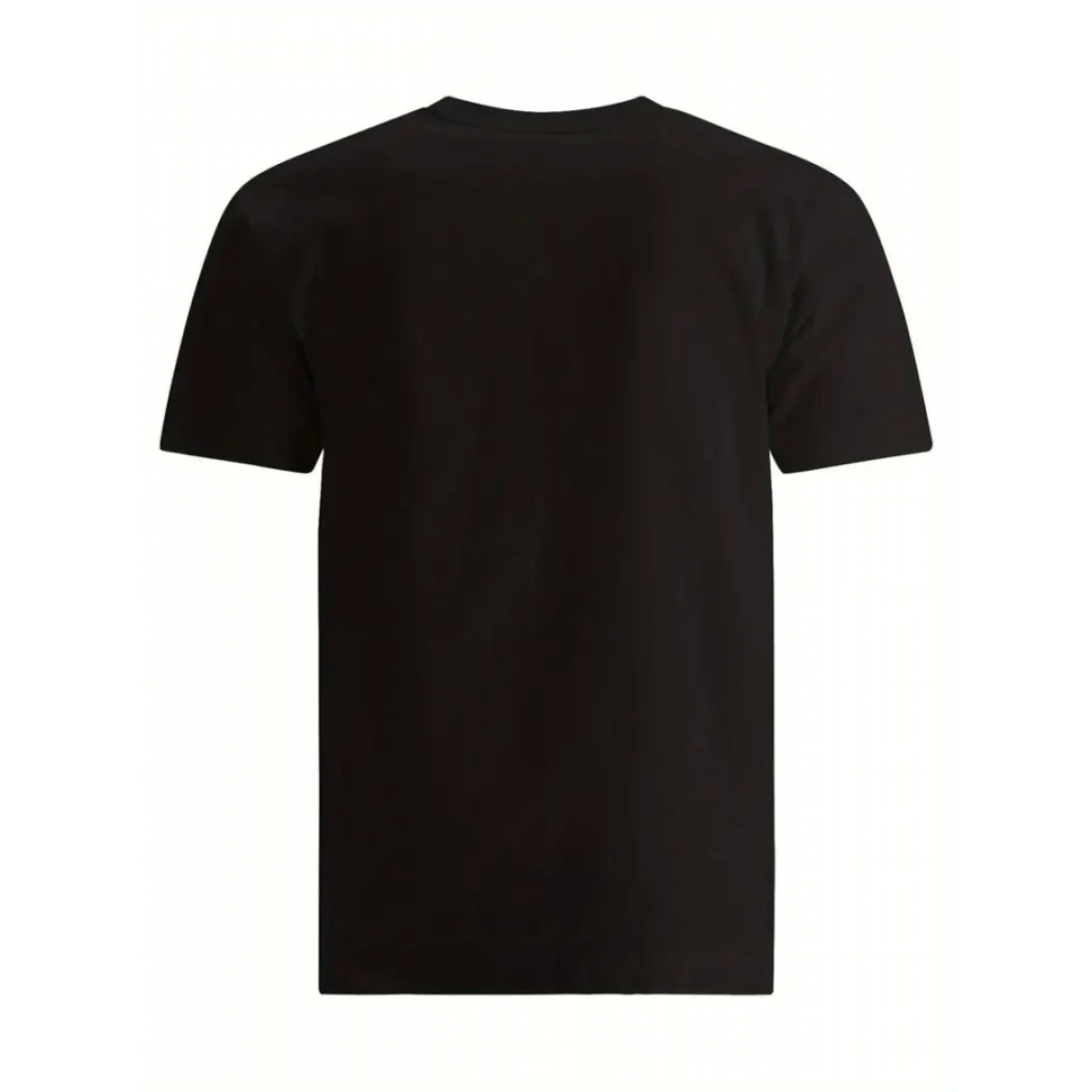 Baskılı Oversize Bisiklet Yaka T-shirt - Siyah - 158852 Baskılı Oversize Bisiklet Yaka T-shirt - Siyah - 158852