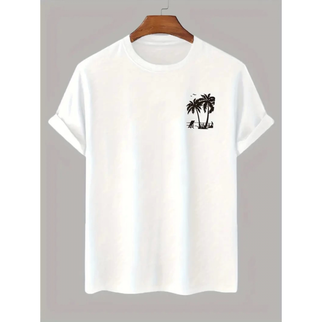 Baskılı Oversize Bisiklet Yaka T-shirt - Beyaz - 158855 Baskılı Oversize Bisiklet Yaka T-shirt - Beyaz - 158855