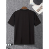 Baskılı Oversize Bisiklet Yaka T-shirt - Siyah 158857 Baskılı Oversize Bisiklet Yaka T-shirt - Siyah 158857
