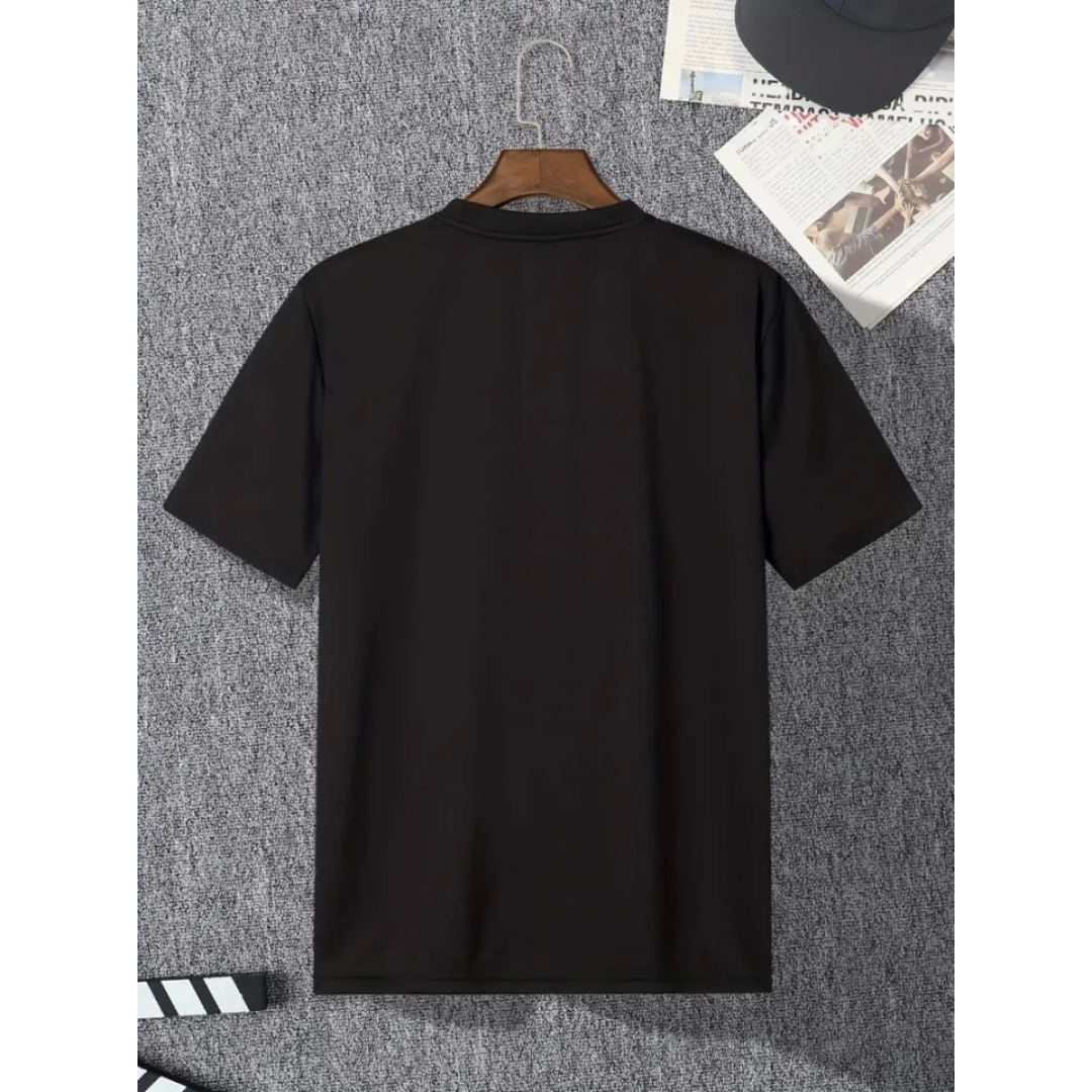 Baskılı Oversize Bisiklet Yaka T-shirt - Siyah 158857 Baskılı Oversize Bisiklet Yaka T-shirt - Siyah 158857
