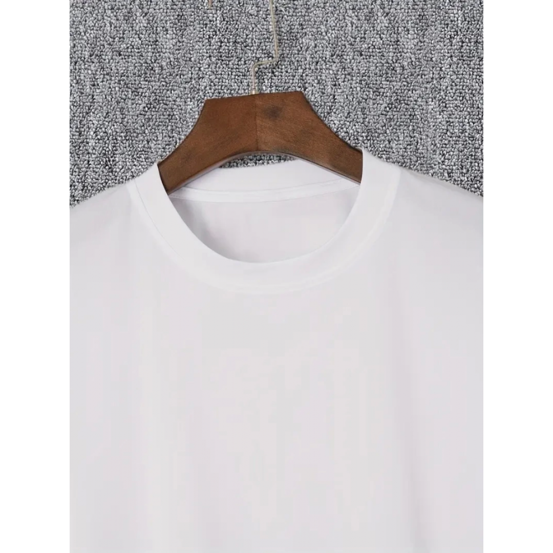 Baskılı Oversize Bisiklet Yaka T-shirt - Beyaz 158858 Baskılı Oversize Bisiklet Yaka T-shirt - Beyaz 158858