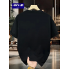 Baskılı Oversize Bisiklet Yaka T-shirt - Siyah 158859 Baskılı Oversize Bisiklet Yaka T-shirt - Siyah 158859