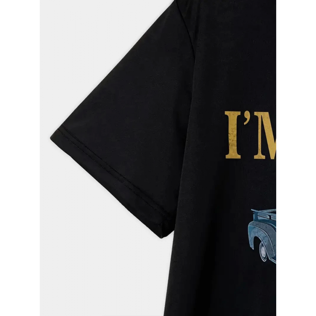 Baskılı Oversize Bisiklet Yaka T-shirt - Siyah - 158860 Baskılı Oversize Bisiklet Yaka T-shirt - Siyah - 158860
