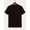 Baskılı Oversize Bisiklet Yaka T-shirt - Siyah - 158860 Baskılı Oversize Bisiklet Yaka T-shirt - Siyah - 158860