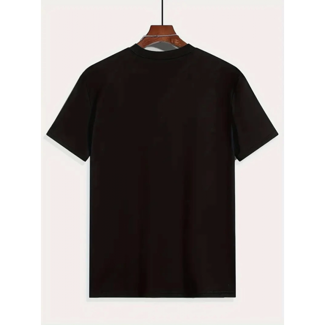 Baskılı Oversize Bisiklet Yaka T-shirt - Siyah - 158860 Baskılı Oversize Bisiklet Yaka T-shirt - Siyah - 158860