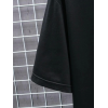 Baskılı Oversize Bisiklet Yaka T-shirt - Siyah - 158931 Baskılı Oversize Bisiklet Yaka T-shirt - Siyah - 158931