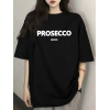 Baskılı Oversize Bisiklet Yaka T-shirt - Siyah 158932 Baskılı Oversize Bisiklet Yaka T-shirt - Siyah 158932