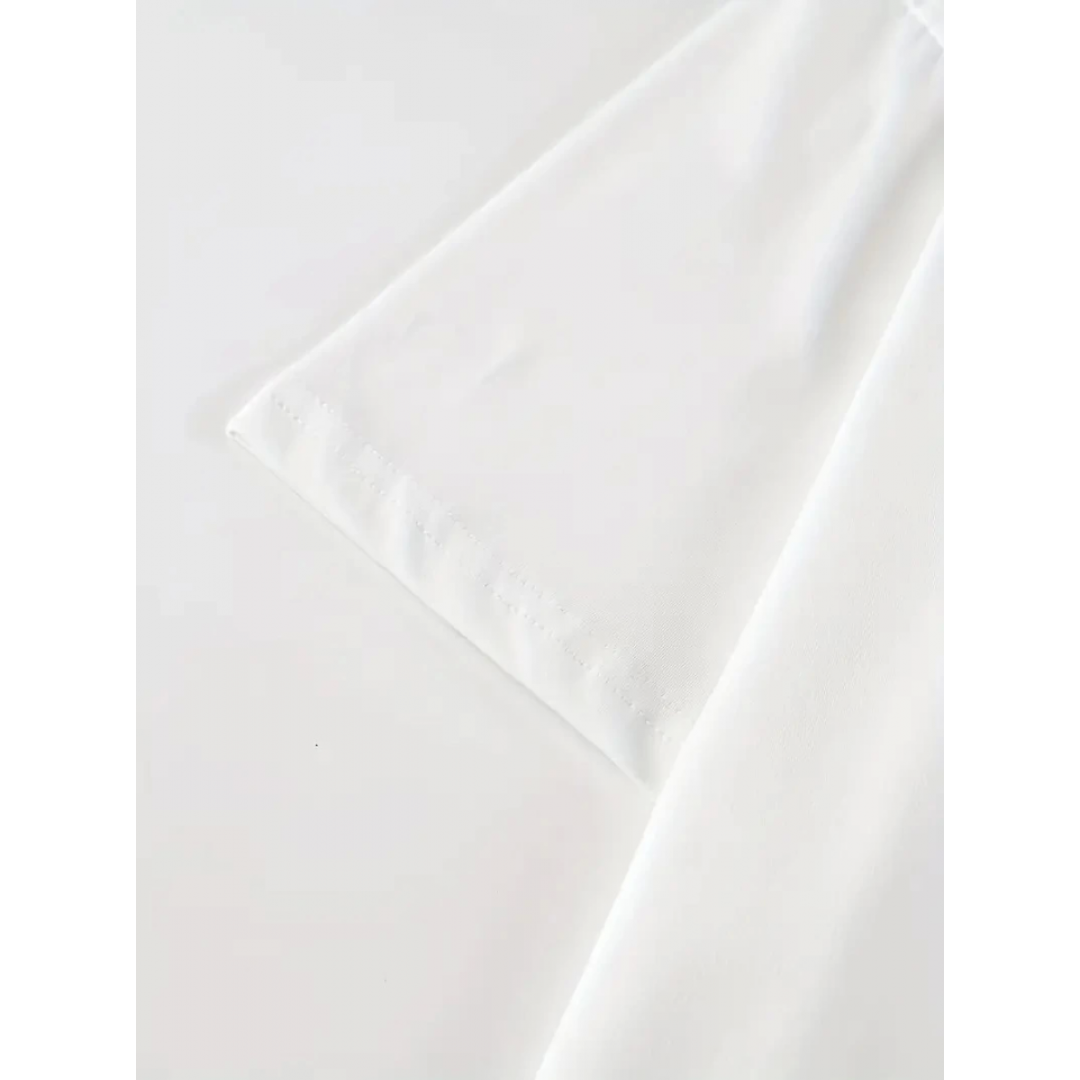 Baskılı Oversize Bisiklet Yaka T-shirt - Beyaz 158933 Baskılı Oversize Bisiklet Yaka T-shirt - Beyaz 158933