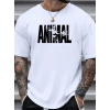 Baskılı Oversize Bisiklet Yaka T-shirt - Beyaz - 158936 Baskılı Oversize Bisiklet Yaka T-shirt - Beyaz - 158936
