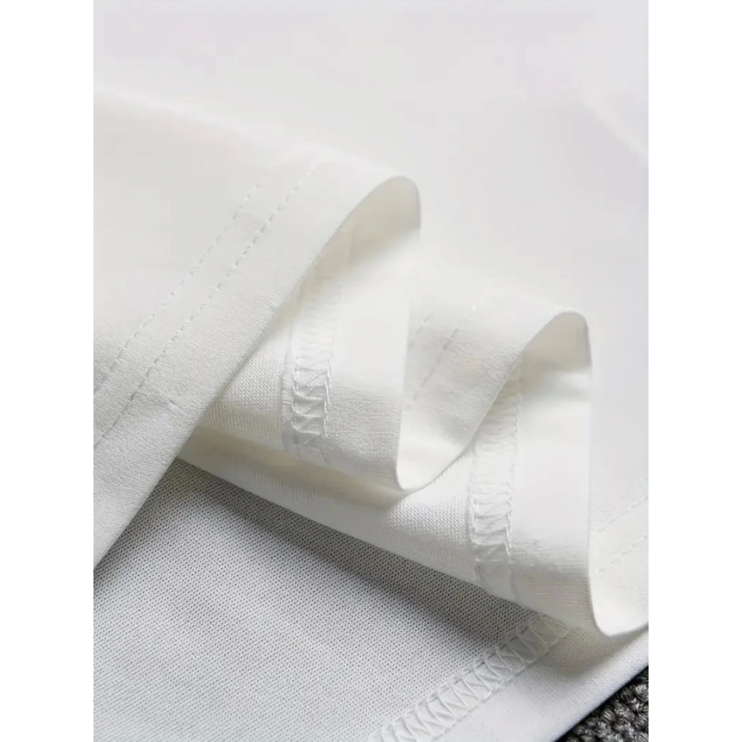 Baskılı Oversize Bisiklet Yaka T-shirt - Beyaz - 158936 Baskılı Oversize Bisiklet Yaka T-shirt - Beyaz - 158936