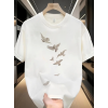 Baskılı Oversize Bisiklet Yaka T-shirt - Beyaz 158938 Baskılı Oversize Bisiklet Yaka T-shirt - Beyaz 158938