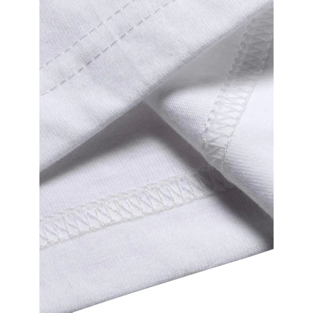 Baskılı Oversize Bisiklet Yaka T-shirt - Beyaz 158938 Baskılı Oversize Bisiklet Yaka T-shirt - Beyaz 158938