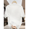 Baskılı Oversize Bisiklet Yaka T-shirt - Beyaz 158938 Baskılı Oversize Bisiklet Yaka T-shirt - Beyaz 158938