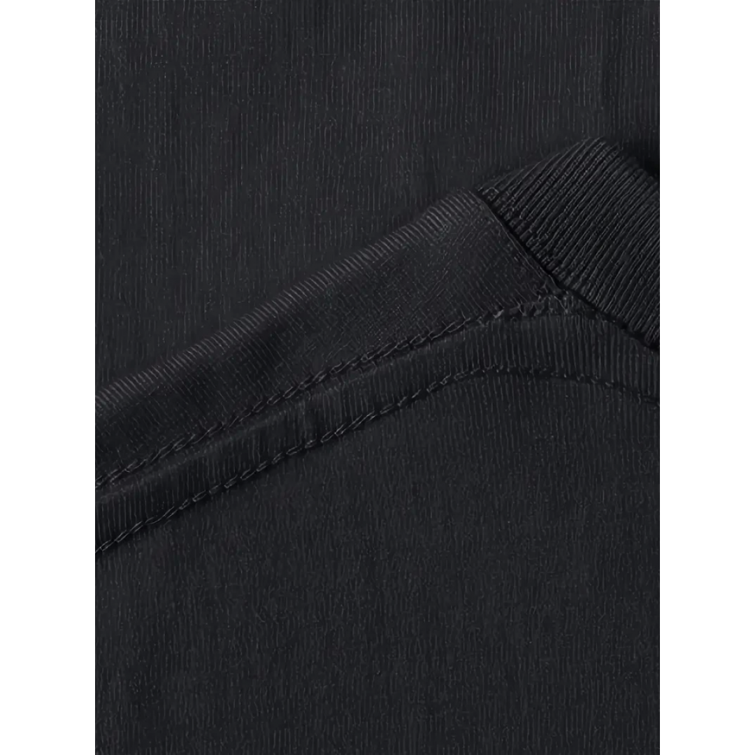 Baskılı Oversize Bisiklet Yaka T-shirt - Siyah - 158942 Baskılı Oversize Bisiklet Yaka T-shirt - Siyah - 158942