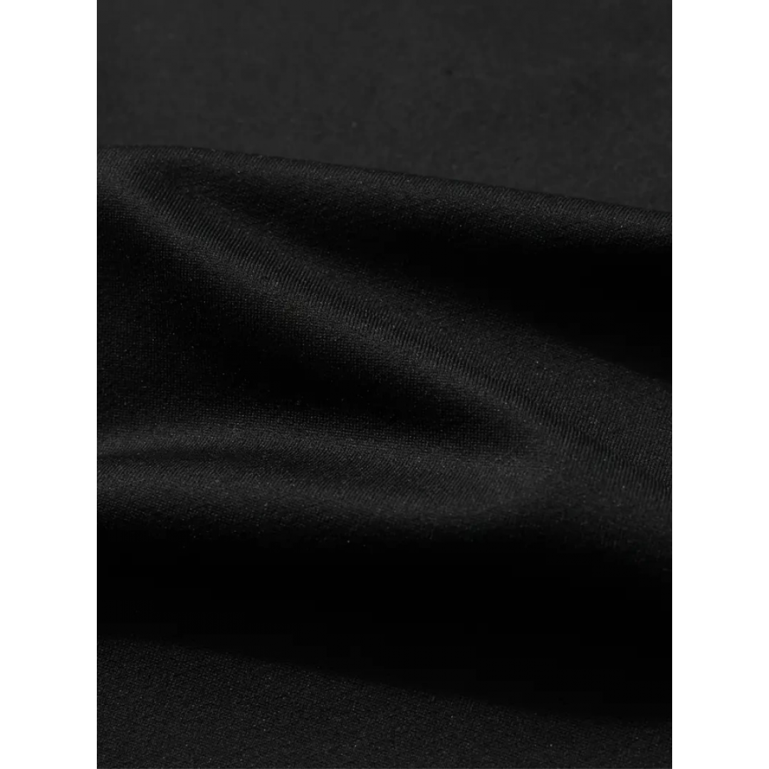 Baskılı Oversize Bisiklet Yaka T-shirt - Siyah 158946 Baskılı Oversize Bisiklet Yaka T-shirt - Siyah 158946