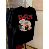 Baskılı Oversize Bisiklet Yaka T-shirt - Siyah - 158976 Baskılı Oversize Bisiklet Yaka T-shirt - Siyah - 158976