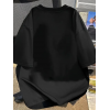 Baskılı Oversize Bisiklet Yaka T-shirt - Siyah 159021 Baskılı Oversize Bisiklet Yaka T-shirt - Siyah 159021
