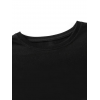 Baskılı Oversize Bisiklet Yaka T-shirt - Siyah 159021 Baskılı Oversize Bisiklet Yaka T-shirt - Siyah 159021