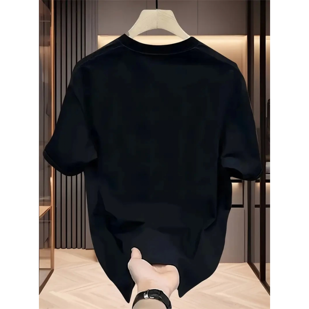 Baskılı Oversize Bisiklet Yaka T-shirt - Siyah 159025 Baskılı Oversize Bisiklet Yaka T-shirt - Siyah 159025