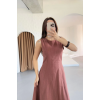 Keten Uzun Kolsuz Elbise- Gül Kurusu - 159799 Keten Uzun Kolsuz Elbise- Gül Kurusu - 159799