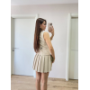 Takım Görünümlu Yelekli Mini Elbise- Bej 159854 Takım Görünümlu Yelekli Mini Elbise- Bej 159854