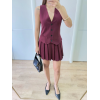 Takım Görünümlu Yelekli Mini Elbise- Bordo 159855 Takım Görünümlu Yelekli Mini Elbise- Bordo 159855