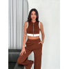 Osy Modal Yumuşak Dokulu Kumaş Tam Fermuarlı Crop Pantalon İkili Takım - Kahverengi - 159904 Osy Modal Yumuşak Dokulu Kumaş Tam Fermuarlı Crop Pantalon İkili Takım - Kahverengi - 159904