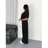 Osy Modal Yumuşak Dokulu Kumaş Bisiklet Yaka T-shirt Bol Paça Pantalon Ikili Takım -Siyah 159907 Osy Modal Yumuşak Dokulu Kumaş Bisiklet Yaka T-shirt Bol Paça Pantalon Ikili Takım -Siyah 159907