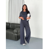 Osy Modal Yumuşak Dokulu Kumaş Bisiklet Yaka T-shirt Bol Paça Pantalon Ikili Takım -Antrasit 159910 Osy Modal Yumuşak Dokulu Kumaş Bisiklet Yaka T-shirt Bol Paça Pantalon Ikili Takım -Antrasit 159910