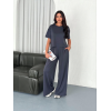 Osy Modal Yumuşak Dokulu Kumaş Bisiklet Yaka T-shirt Bol Paça Pantalon Ikili Takım -Antrasit 159910 Osy Modal Yumuşak Dokulu Kumaş Bisiklet Yaka T-shirt Bol Paça Pantalon Ikili Takım -Antrasit 159910