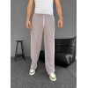 Su Yolu Çizgili Cepli Pantalon - Kahverengi - 160907