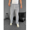 Su Yolu Çizgili Cepli Pantalon - Gri - 160910