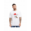 Ren Geyiği Baskılı Noel İçin T-shirt - Beyaz 161329 Ren Geyiği Baskılı Noel İçin T-shirt - Beyaz 161329