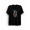 Sevgililer Günü İçin Özel Tasarım Love Baskılı T-shirt - Siyah 161338 Sevgililer Günü İçin Özel Tasarım Love Baskılı T-shirt - Siyah 161338