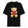 Sevgililer Günü İçin Özel Tasarım I Love You Ayı Baskılı T-shirt - Siyah 161342 Sevgililer Günü İçin Özel Tasarım I Love You Ayı Baskılı T-shirt - Siyah 161342
