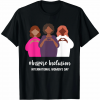 8 Mart Dünya Kadınlar Günü İçin Özel Baskılı T-shirt - Siyah 161344