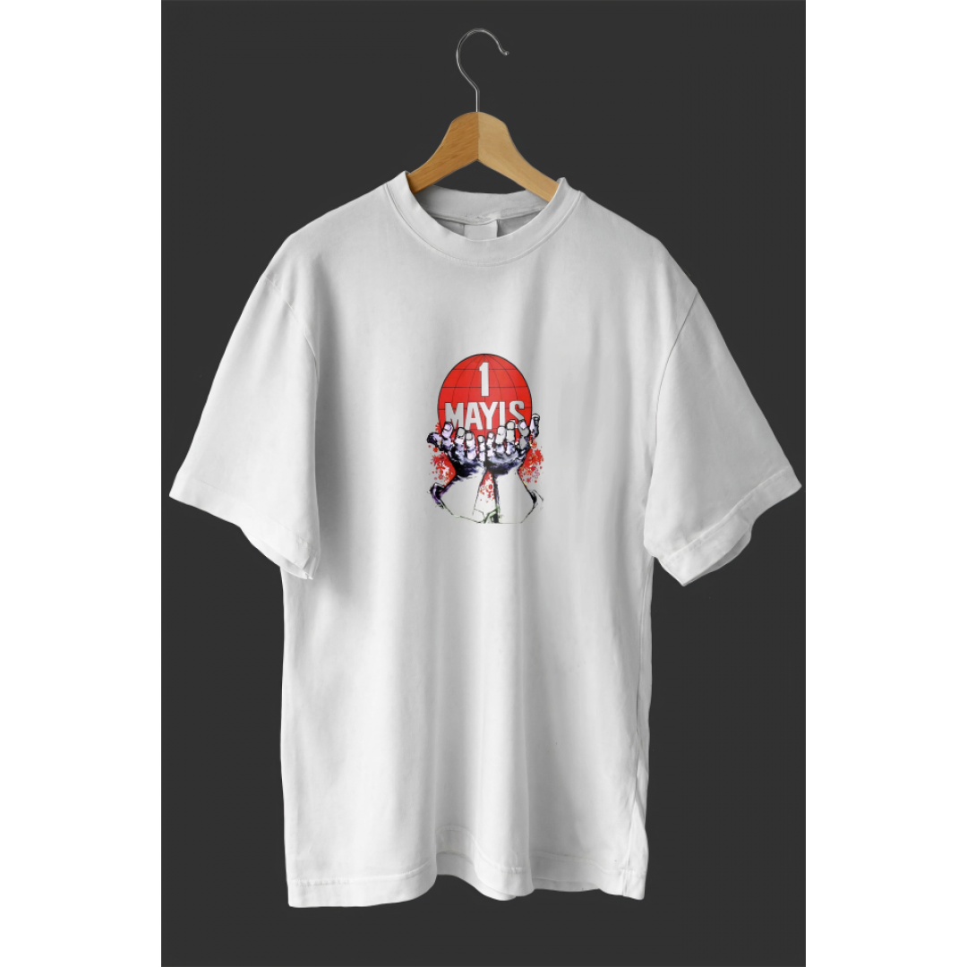 1 Mayıs Emekçilerimiz İçin Özel Tasarım 1 Mayıs Dünya Baskılı T-shirt - Beyaz 161348 1 Mayıs Emekçilerimiz İçin Özel Tasarım 1 Mayıs Dünya Baskılı T-shirt - Beyaz 161348