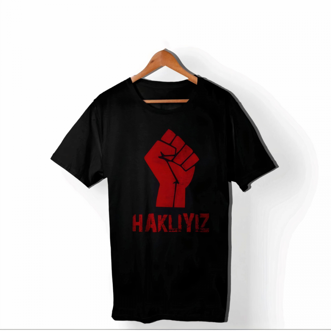 1 Mayıs Emekçilerimiz İçin Özel Tasarım HAKLIYIZ Baskılı T-shirt - Siyah 161349 1 Mayıs Emekçilerimiz İçin Özel Tasarım HAKLIYIZ Baskılı T-shirt - Siyah 161349