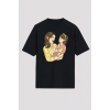 Anneler Gününe Özel Tasarım Anne Kız Baskılı T-shirt - Siyah 161356 Anneler Gününe Özel Tasarım Anne Kız Baskılı T-shirt - Siyah 161356