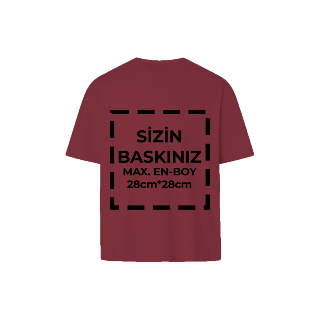 Tişört Tasarla 24/1 Kumaş - Bordo - 162213 Tişört Tasarla 24/1 Kumaş - Bordo - 162213