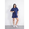 Osy Modal Yumuşak Dokulu Kumaş Bisiklet Yaka T-shirt Kısa Şort İkili Takım - Mavi 162239 Osy Modal Yumuşak Dokulu Kumaş Bisiklet Yaka T-shirt Kısa Şort İkili Takım - Mavi 162239