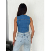Kot Jeans Yelek - Mavi - 162254 Kot Jeans Yelek - Mavi - 162254