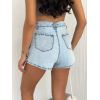 Kot Jeans Kesimetrik Kesim Cepli Şortlu Etek - Gri 162724 Kot Jeans Kesimetrik Kesim Cepli Şortlu Etek - Gri 162724