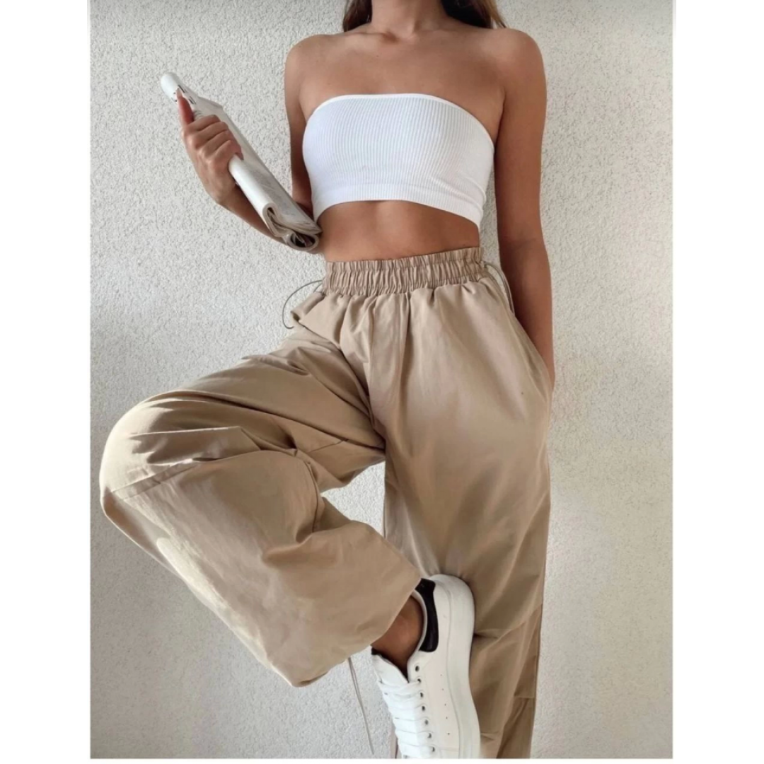 Cepli Paraşut Pantalon - Bej 162893 Cepli Paraşut Pantalon - Bej 162893