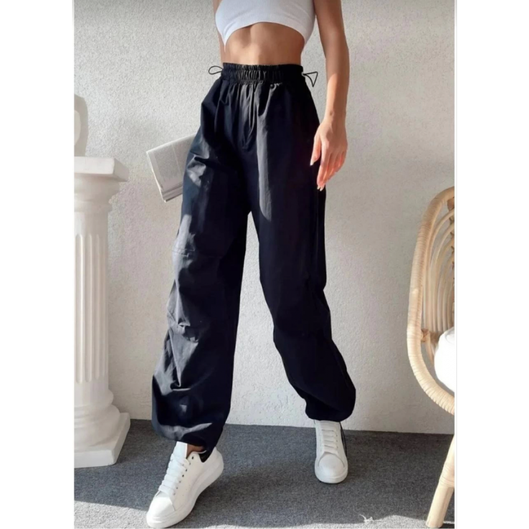 Cepli Paraşut Pantalon - Siyah 162894 Cepli Paraşut Pantalon - Siyah 162894